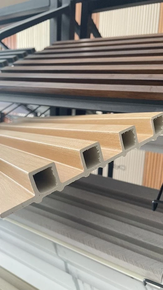 Wpc Wood Interior Decoration Fluted Wall Panels Eco-friendly
